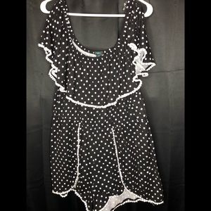 Polka dot plus size jumper